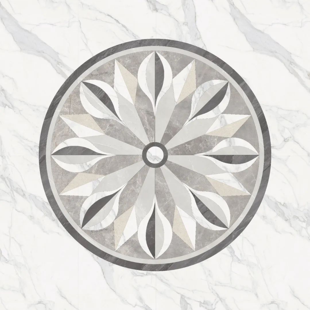 玄关水刀拼花：空间美学的惊艳之笔(图3)